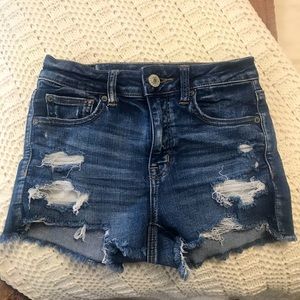 high wasted shortie shorts from American eagle